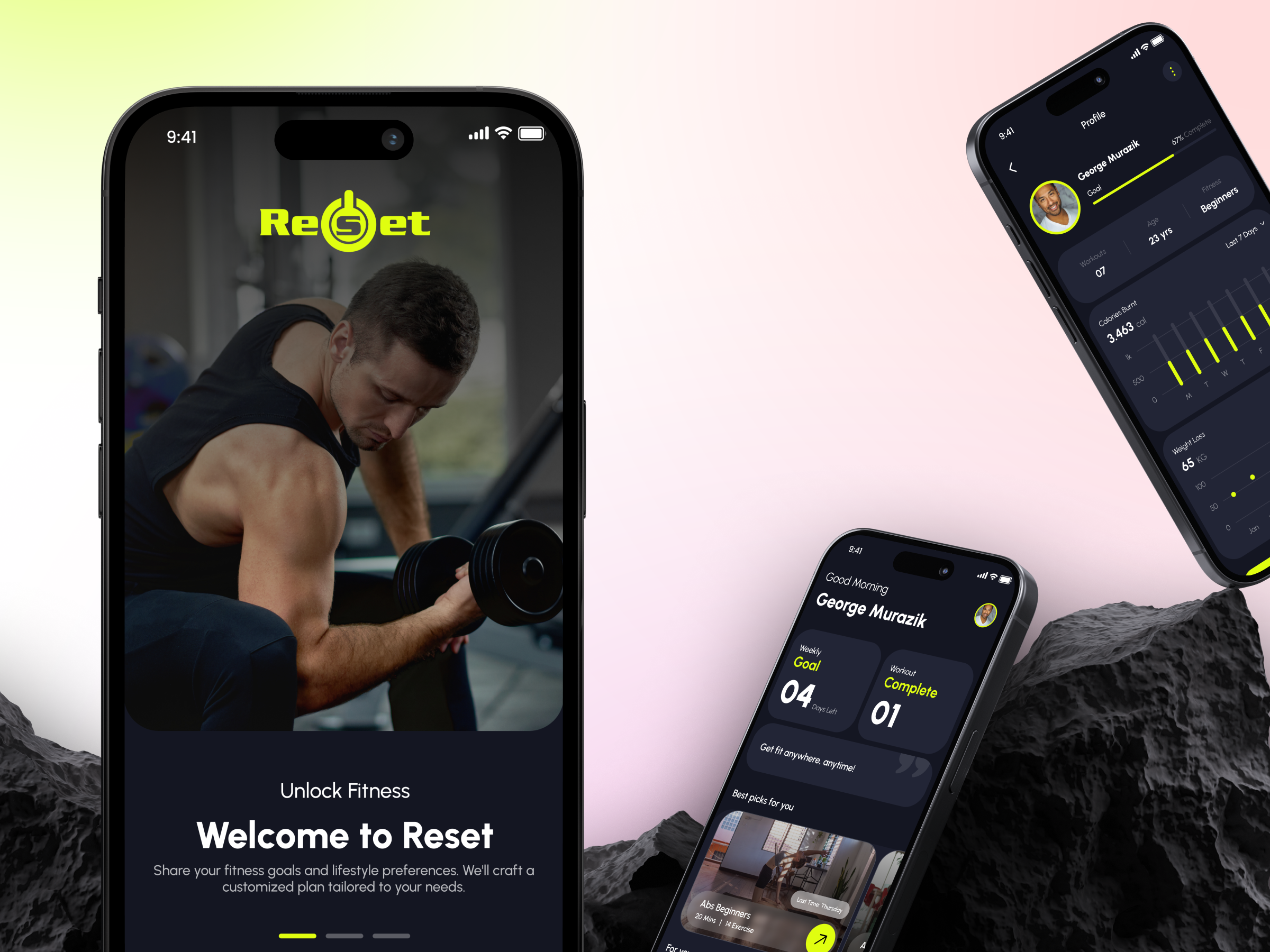 Fitness App UI | Workout Tracker Mobile Design app design app ui clean ui dark mode design inspiration fitness app fitness design fitness tracker fitness ui gym app health app ios app mobile app design mobile ui product design ui design uiux ux design workout app workout tracker