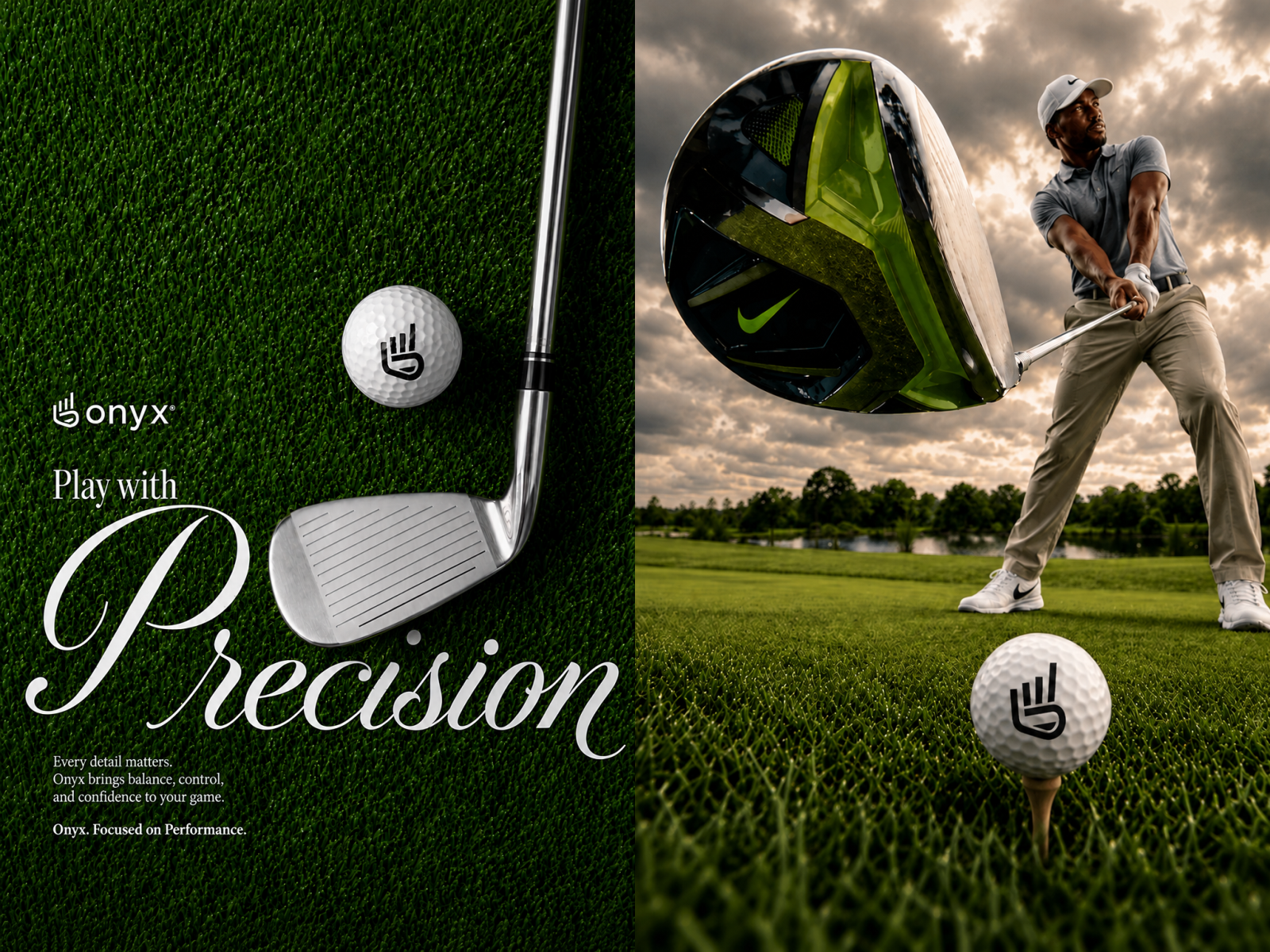 Onyx Logo and Brand Identity ball brand branding design golf graphic design inspiration logo luxury modern one sport trend vector