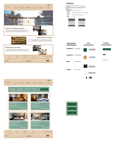 Sample Hotel Web Design bedandbreakfasthotel brownandbeige brownandgreen design hoteldesign hotelinspiration hotelwebsite productdesign typography ui uiux ux websitedesign