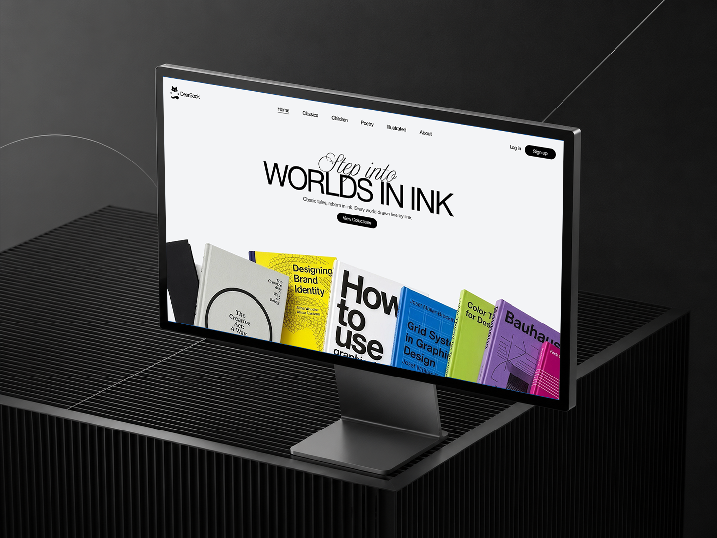 DearBook — Online Bookstore Landing Page book store books bookstore e commerce ecommerce design editorial editorial design hero section homepage landing page landing page design minimal product design publishing typography ui design ux design web app web design website design