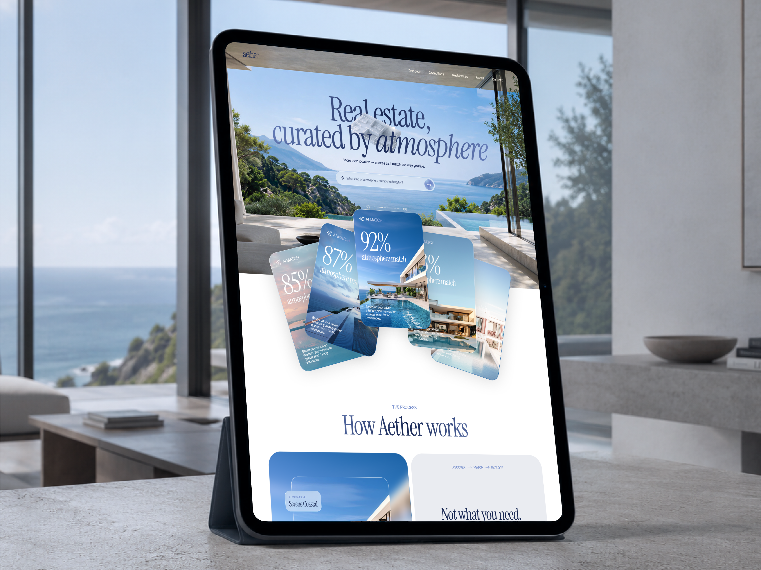 🏡 Web Design for Real Estate Agency | Hyperactive clean ui commercial design e comm e commerce hero section home homepage hyperactive landing page product design real estate ui ux web design website