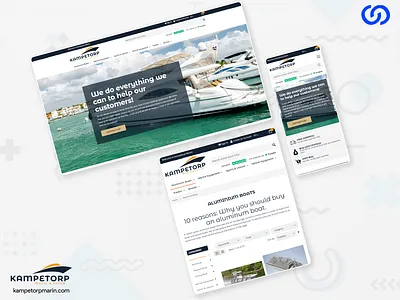 Kampetorp design illustration user experience web design