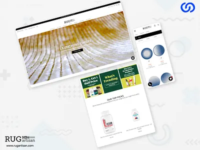 RugArtisan graphic design magento ui web design