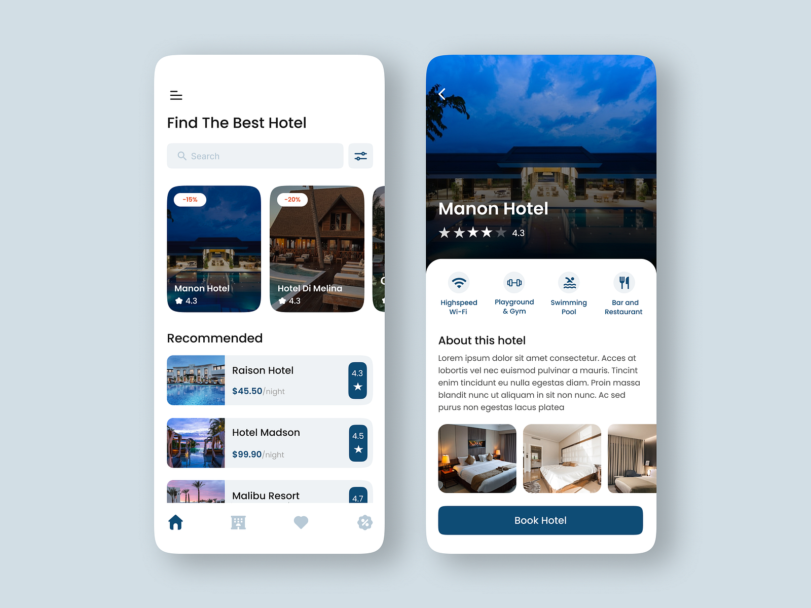 Daily UI 067 - Hotel Booking by Md. Ashiqul Habib on Dribbble