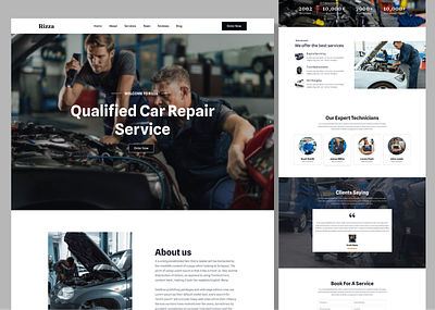 Car Repair Website design figma typography ui ui design uiux ux