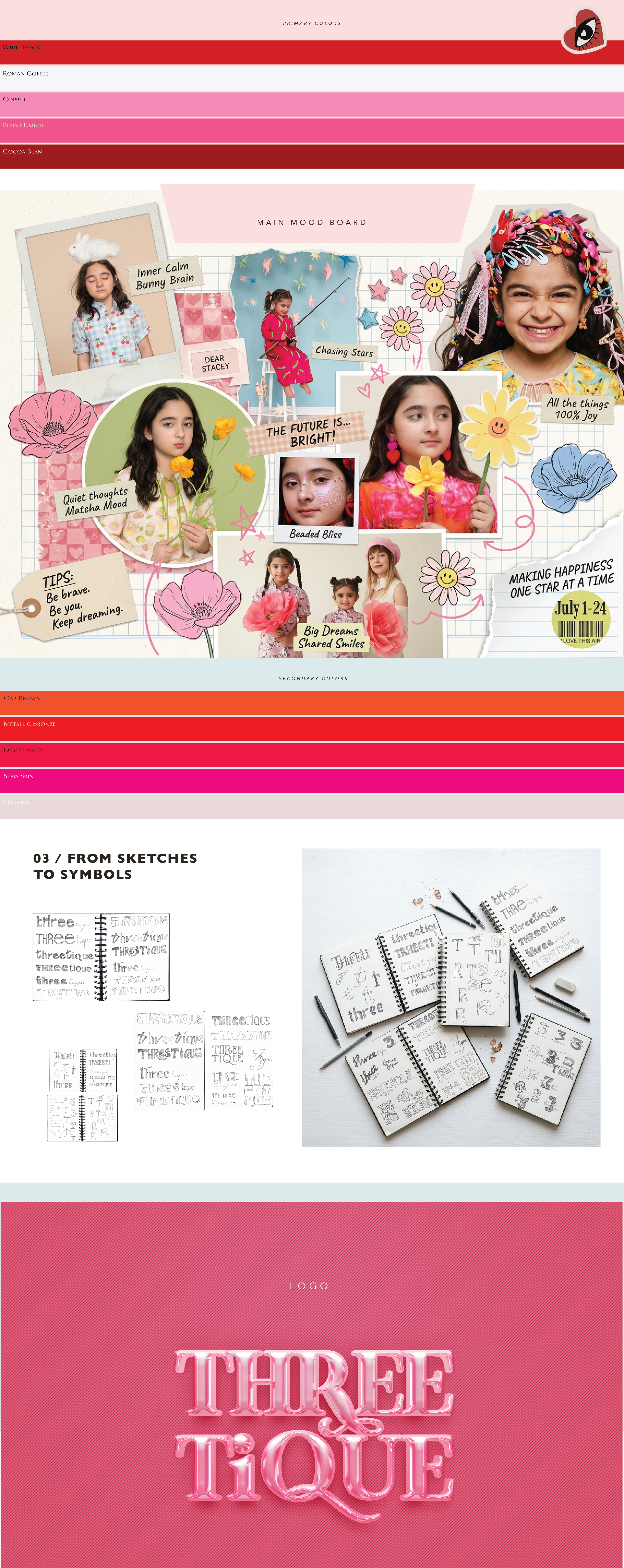 Threetique — Kidswear Brand Identity UAE brand identity branding graphic design logo