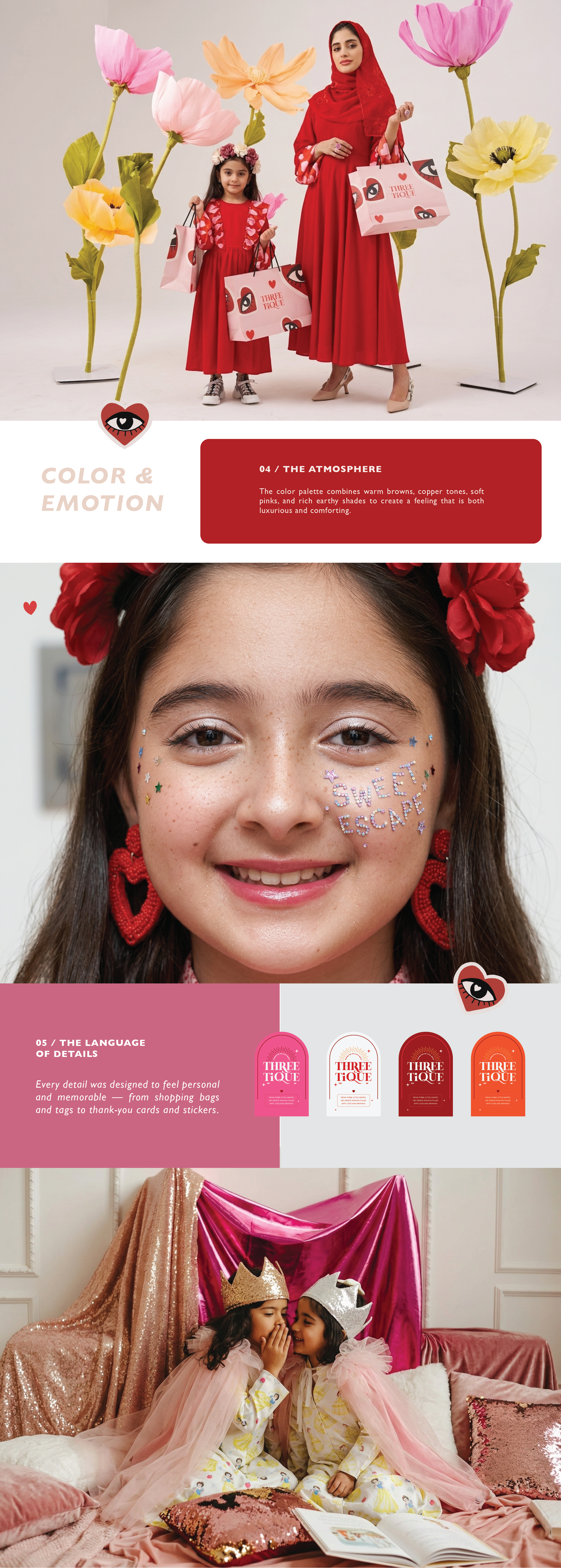 Threetique — Kidswear Brand Identity UAE brand identity branding graphic design identity logo