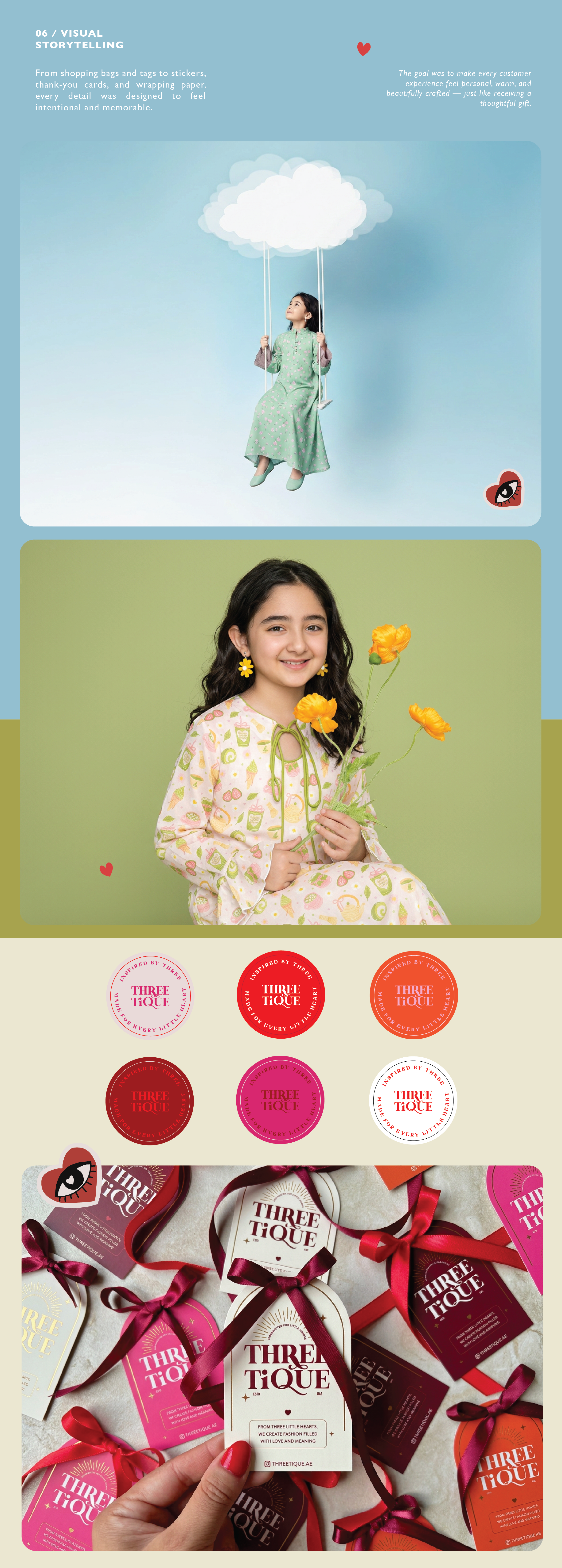 Threetique — Kidswear Brand Identity UAE brand identity branding graphic design identity logo