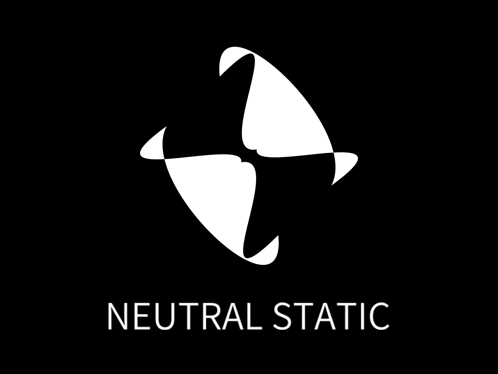 NEUTRAL STATIC center convergence curvature consistency density balance directional tension geometric abstraction minimal outline neutral density node structure node‑based design non‑intersection geometry readable by designers structural logo vector precision zero‑motion identity