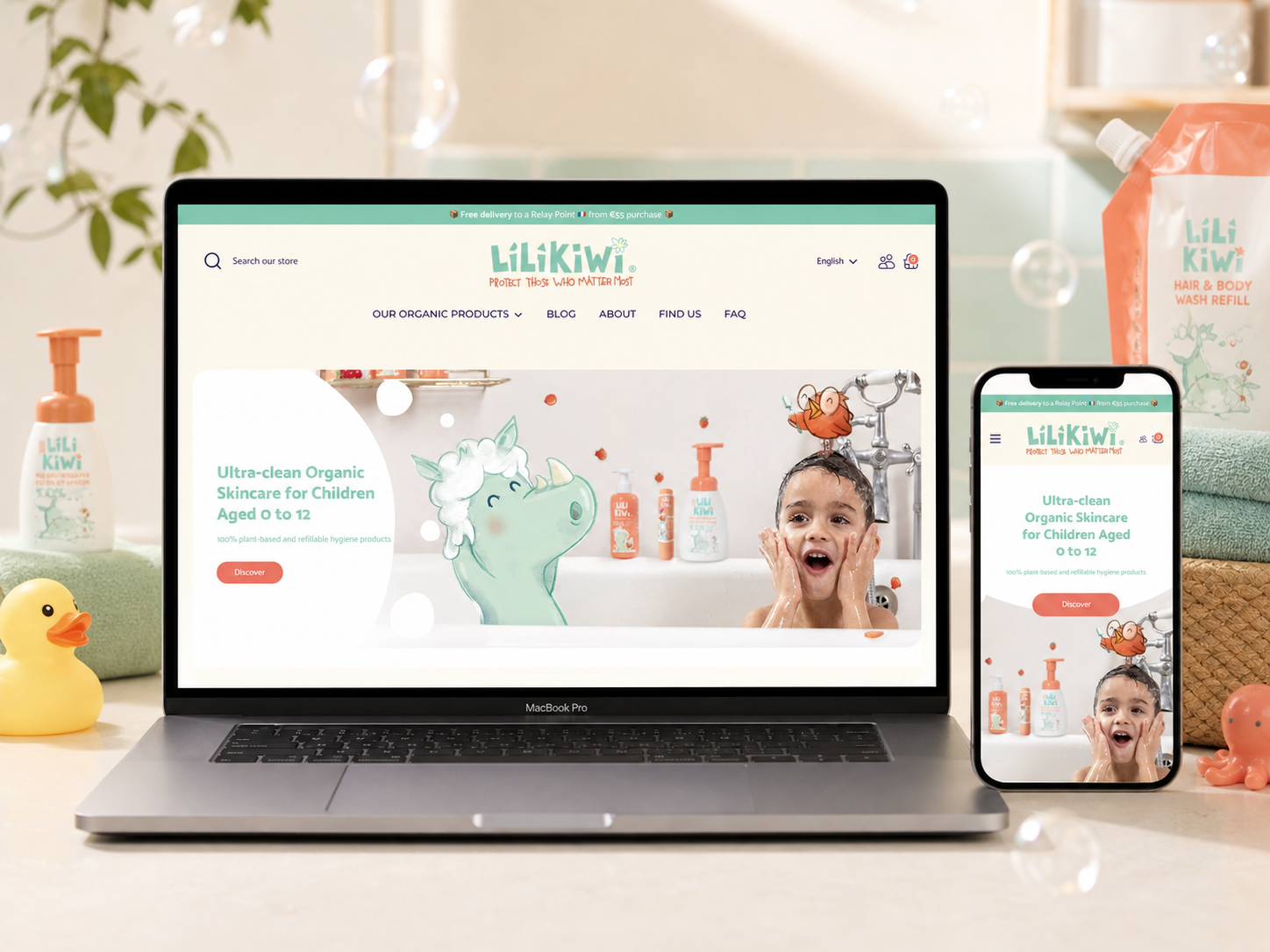 Lilikiwi Organic Kids Care UX/UI Case Study brand identity conversion design e commerce design ecommerce design ecommerce website landing page mobile design online store product page responsive design shopify shopify design shopify store shopify store design shopify website ui design ux design web design website design website redesign
