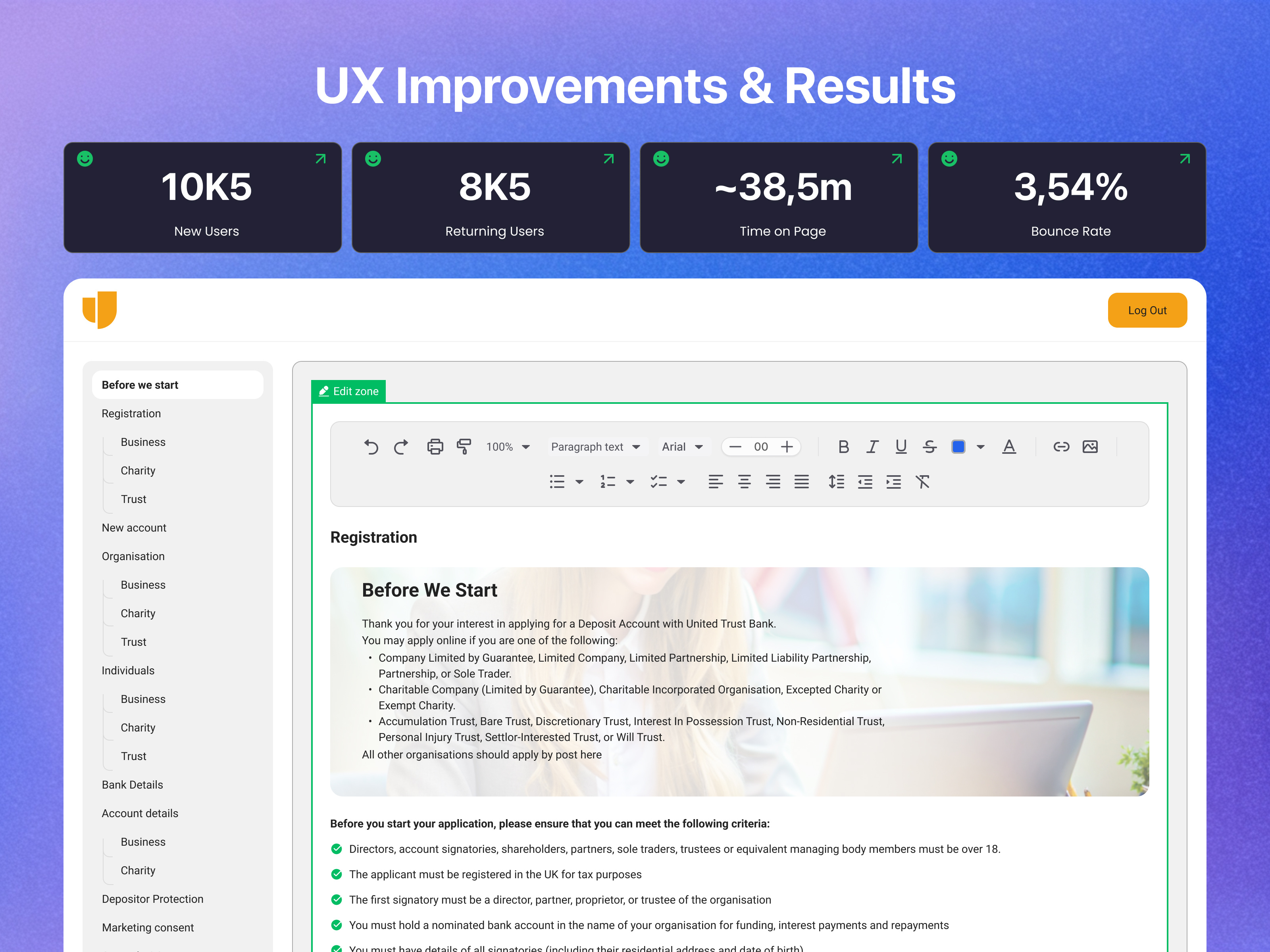 Digital Business Account Onboarding Optimization account bank figma insurance ui ux