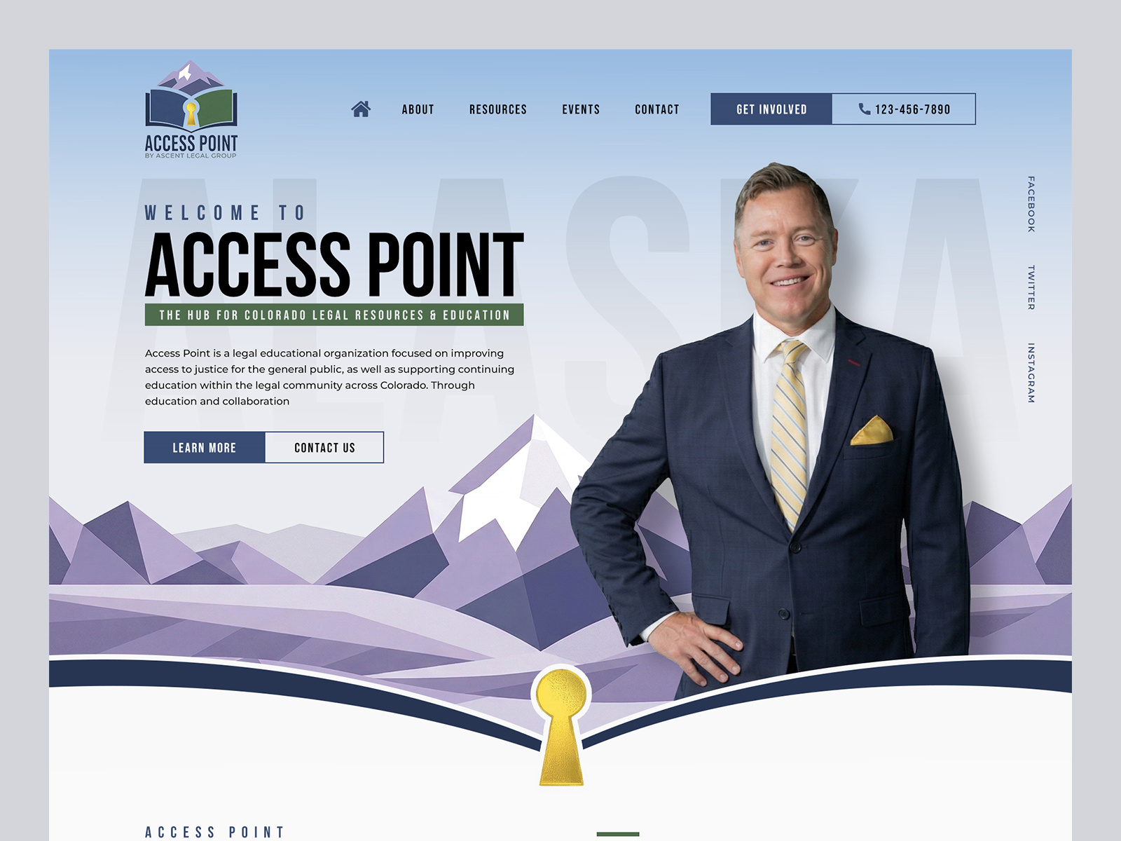 Access Point - Legal Resources & Community Web Design clean layout colorado web design community web design corporate web design desktop ui event calendar ui legal website design mountain branding non profit web design pro se legal product design public service ui slate blue ui ui design ui ux design ux design vector illustration ui visual identity web design inspiration web layout