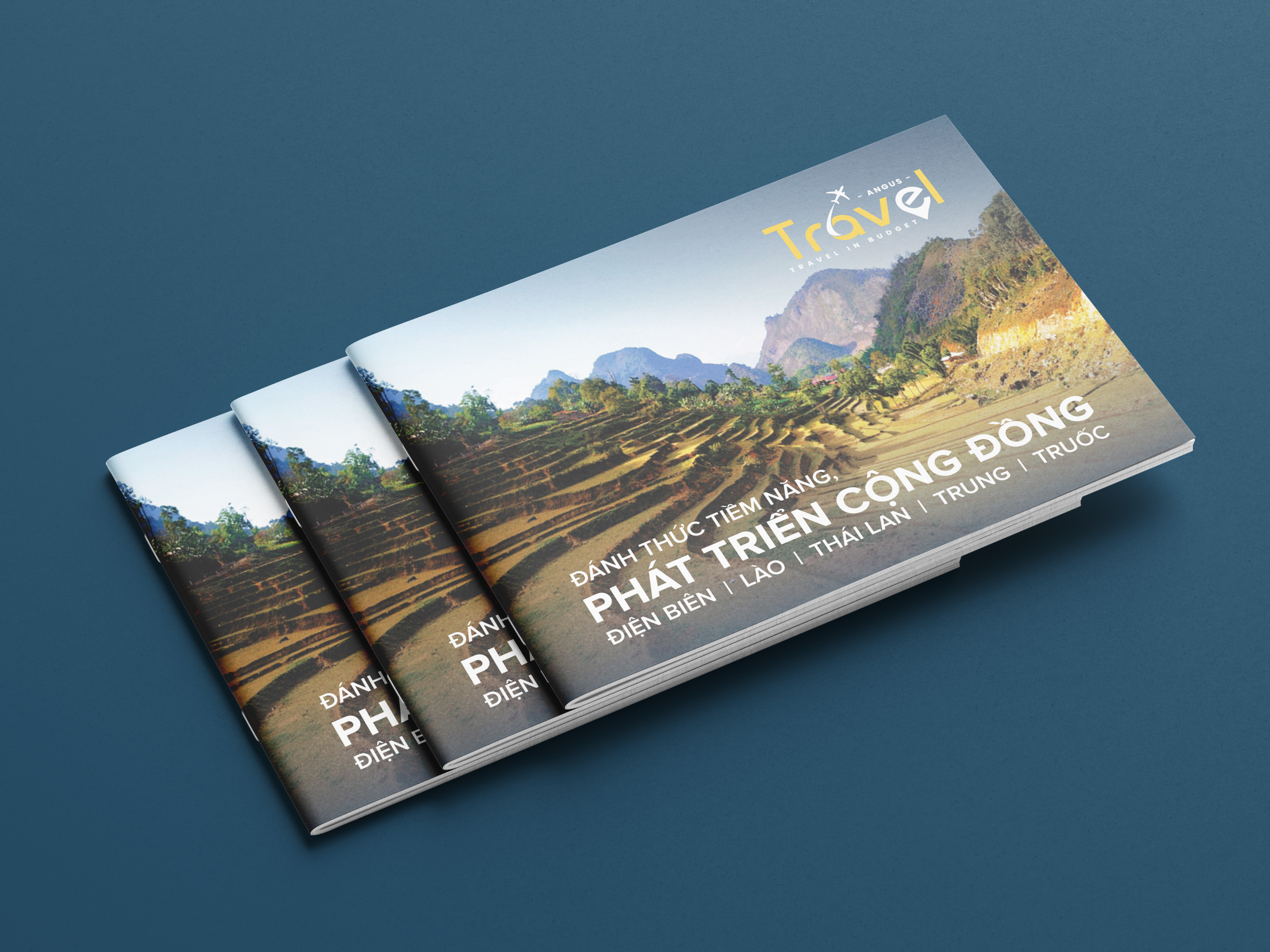 Angus Travel A4 Landscape Brochure Design adventure brochure branding brochure design design graphic design landscape brochure magazine design print template tour travel travel brochure