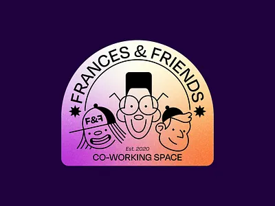 Frances and Friends adobe illustrator brand identity branding brief cartoon cartoon logo cute cute logo design friends gradient graphic design illustration illustrator logo logo design new york noise office vector