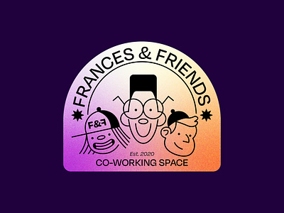 Frances and Friends adobe illustrator brand identity branding brief cartoon cartoon logo cute cute logo design friends gradient graphic design illustration illustrator logo logo design new york noise office vector