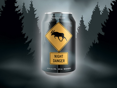 Night Danger Lager – Back night packaging