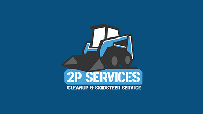 2P Services Excavation Branding branding graphic design logo ui