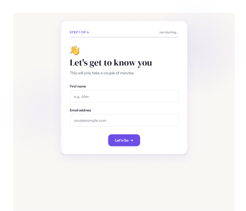 Multi-Step Survey Form