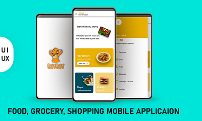 food delivery app android app app application brand app delivery app design food delivery graphic design grocery app interactive interactive design ios medicine app mobile app mobile application prototype ui uiux uiux design