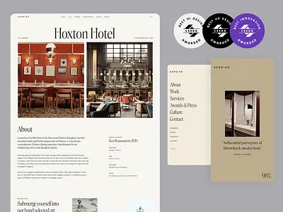 Avroko Website Wins Awards! art direction awards branding design graphic design homepage innovation logo menu mobile loading navigation typography ui ux