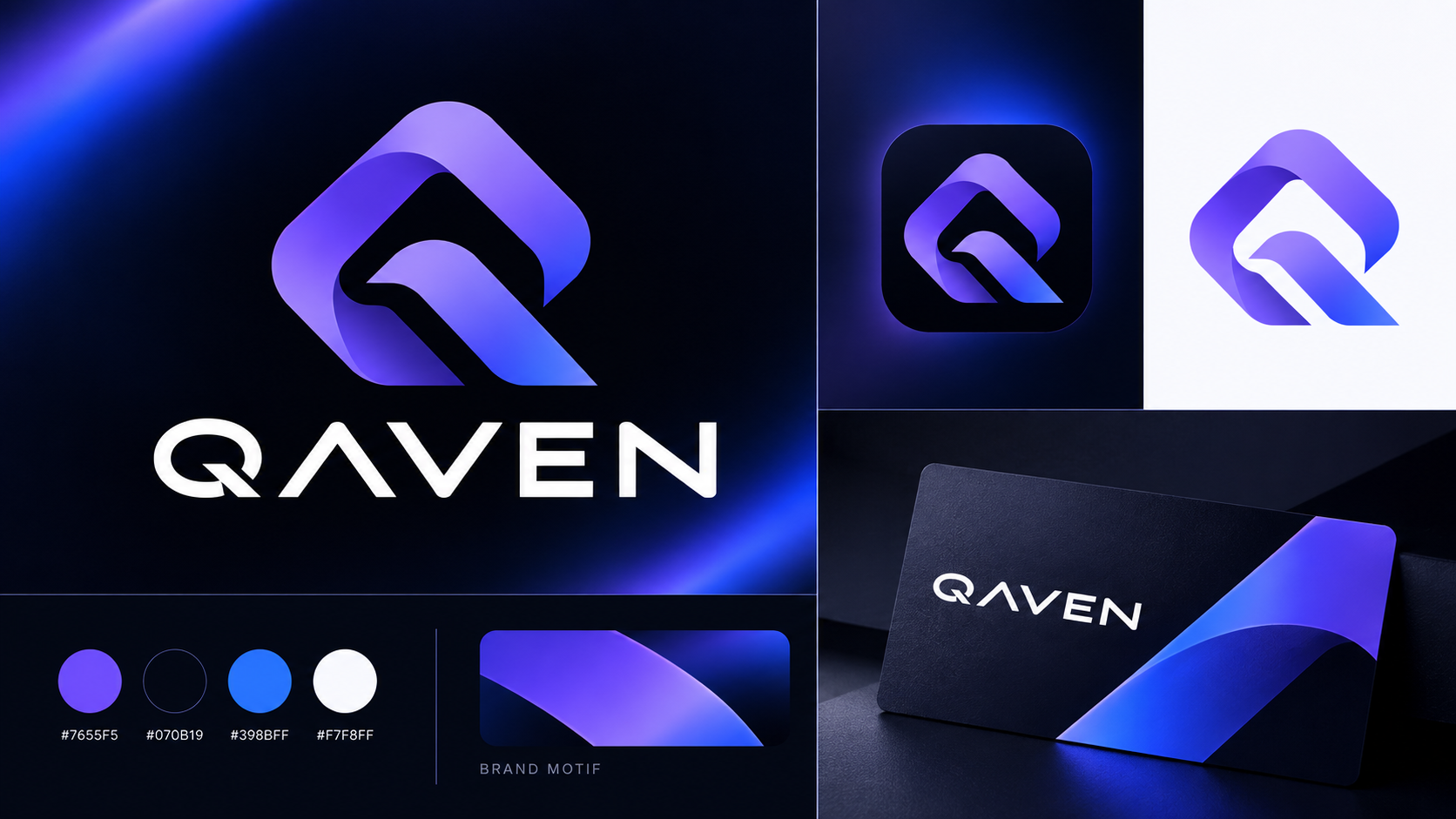 QAVEN — AI-powered business automation platform branding logo tech technology