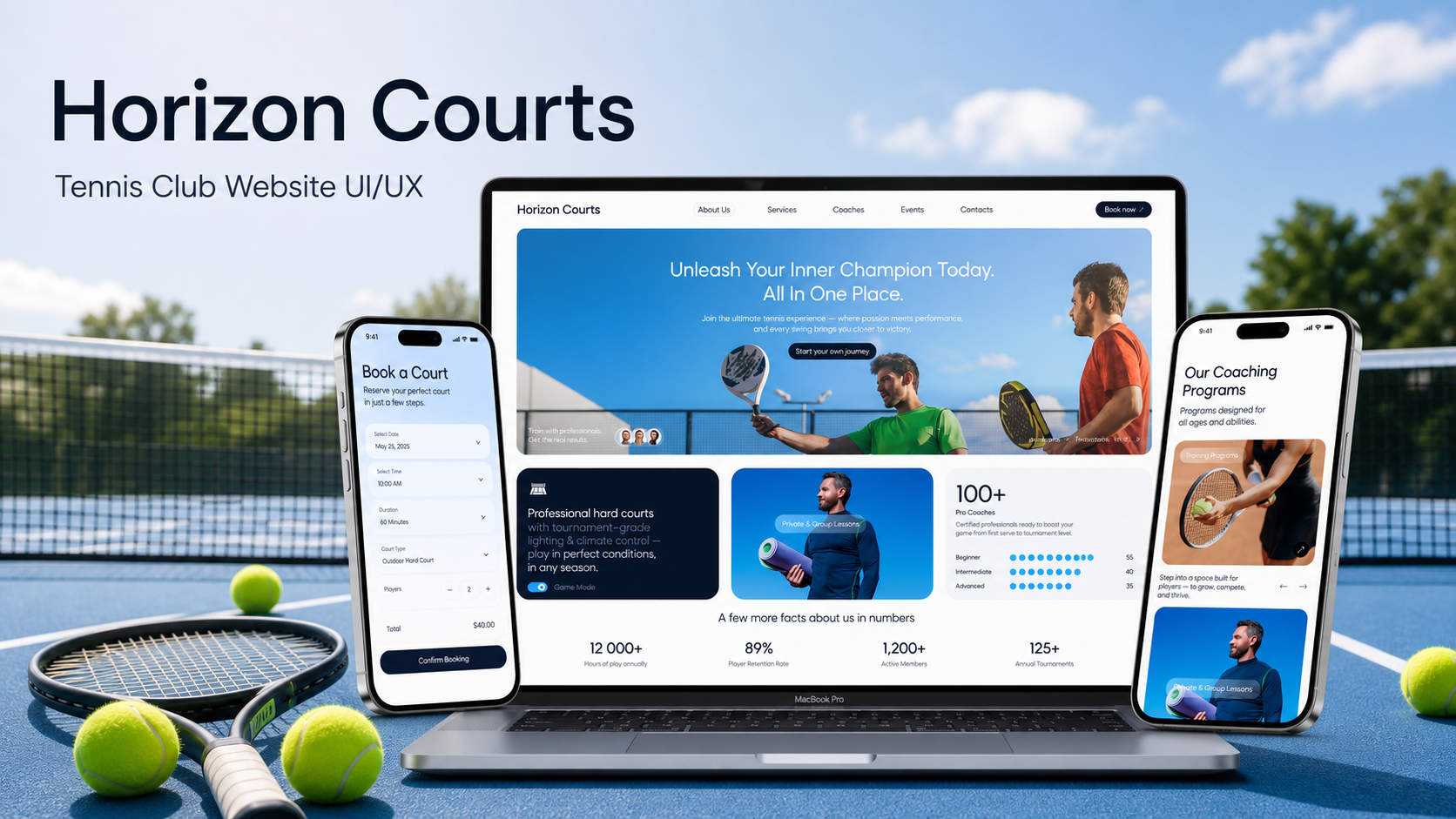 Horizon Courts - Sports wear ecom website design brand identity conversion design e commerce design ecommerce design ecommerce website landing page mobile design online store product page responsive design shopify shopify design shopify store shopify store design shopify website ui design ux design web design website design website redesign