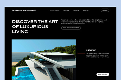 Luxury Real Estate Website Design ai branding desktop figma mobile product design ui ux web design