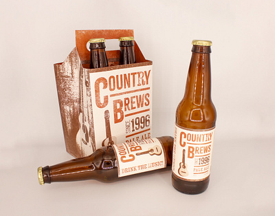 Country Brews beer adobeillustator advertisement branding design graphic design illustration