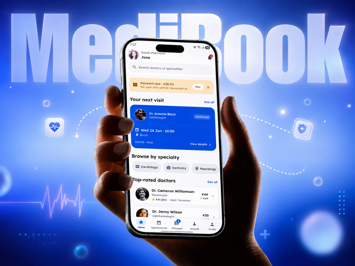 MediBook — Healthcare Booking Platform app design booking app doctor app healthcare healthcare platform medical app mobile app modern ui patient app uiux