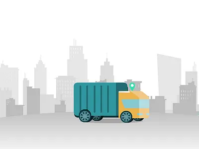 Product delivery illustration gif animation branding concept gif ui