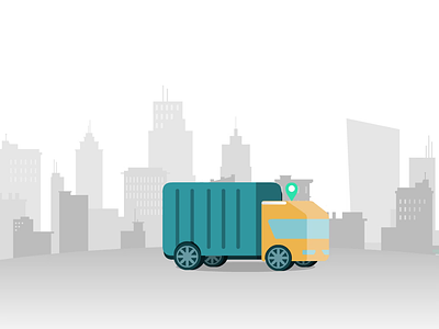 Product delivery illustration gif animation branding concept gif ui