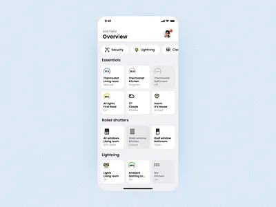 Smart Home App (animation) animation app design minimal mobile motion graphics ui ux