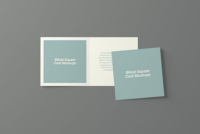 Bifold Square Card Mockups #1 app branding design graphic design illustration logo typography ui ux vector