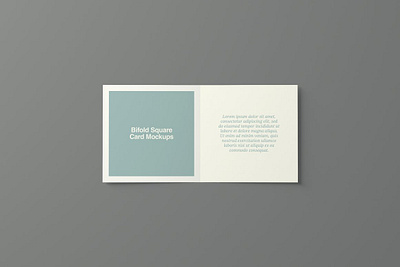 Bifold Square Card Mockups #2 app branding design graphic design illustration logo typography ui ux vector