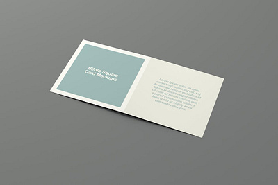 Bifold Square Card Mockups #4 app branding design graphic design illustration logo typography ui ux vector