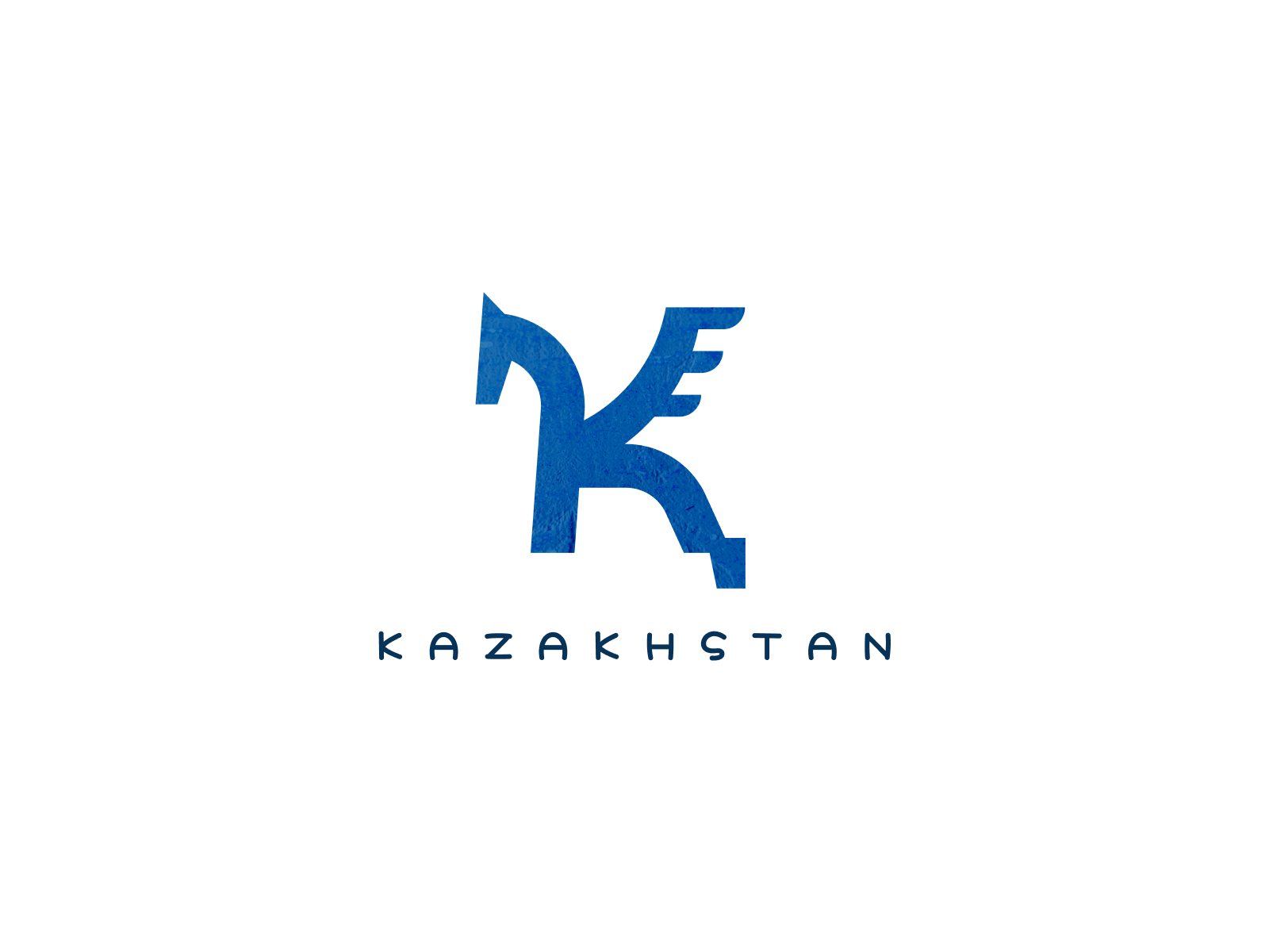 Kazakhstan brand branding design graphic design horse k logo vector