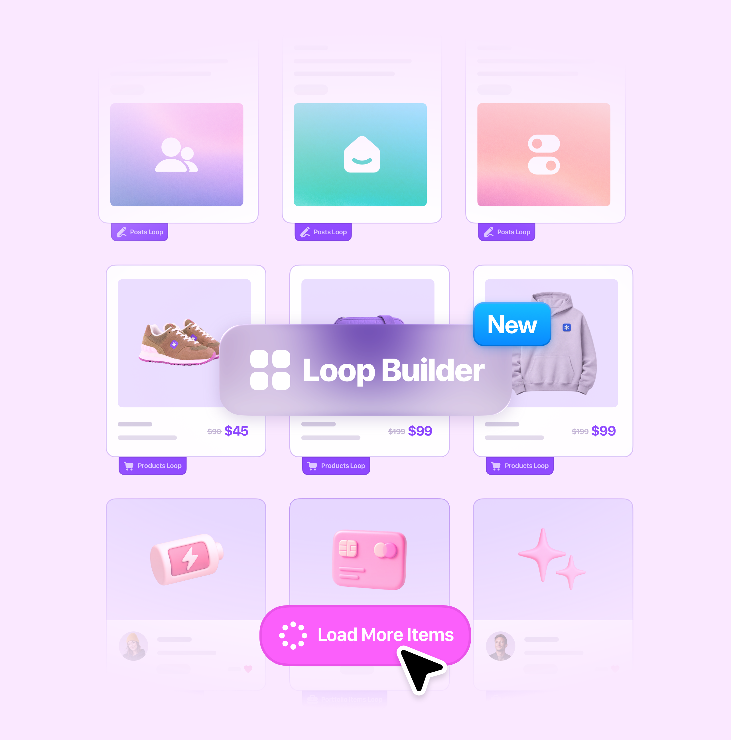 Loop Builder — pixfort WordPress Theme blog design cms creative tools custom layout dynamic content ecommerce elementor loop builder no code pixfort portfolio product design responsive design template builder theme builder ui design web design website builder wordpress wordpress theme