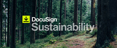DocuSign Sustainability branding campaign demand generation demandgen design graphic design information promotion social social media sustainability video visual