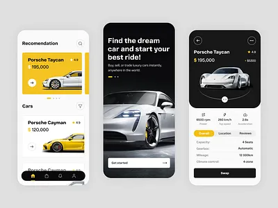 Car Swap - Mobile App app app design auto car app car mobile app car swap car swap mobile app carswap mobile app mobile design mobile ui ui ui design ux vehicle