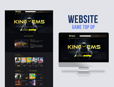 WEBSITE KINGGEMS artderection branding de design graphic design typography ui ux web design