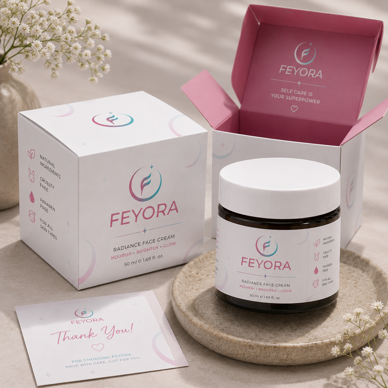 FEYORA — Female Aura, Redefined Through Modern Elegance brand style guide branding graphic design logo logo design pixel ahad print design