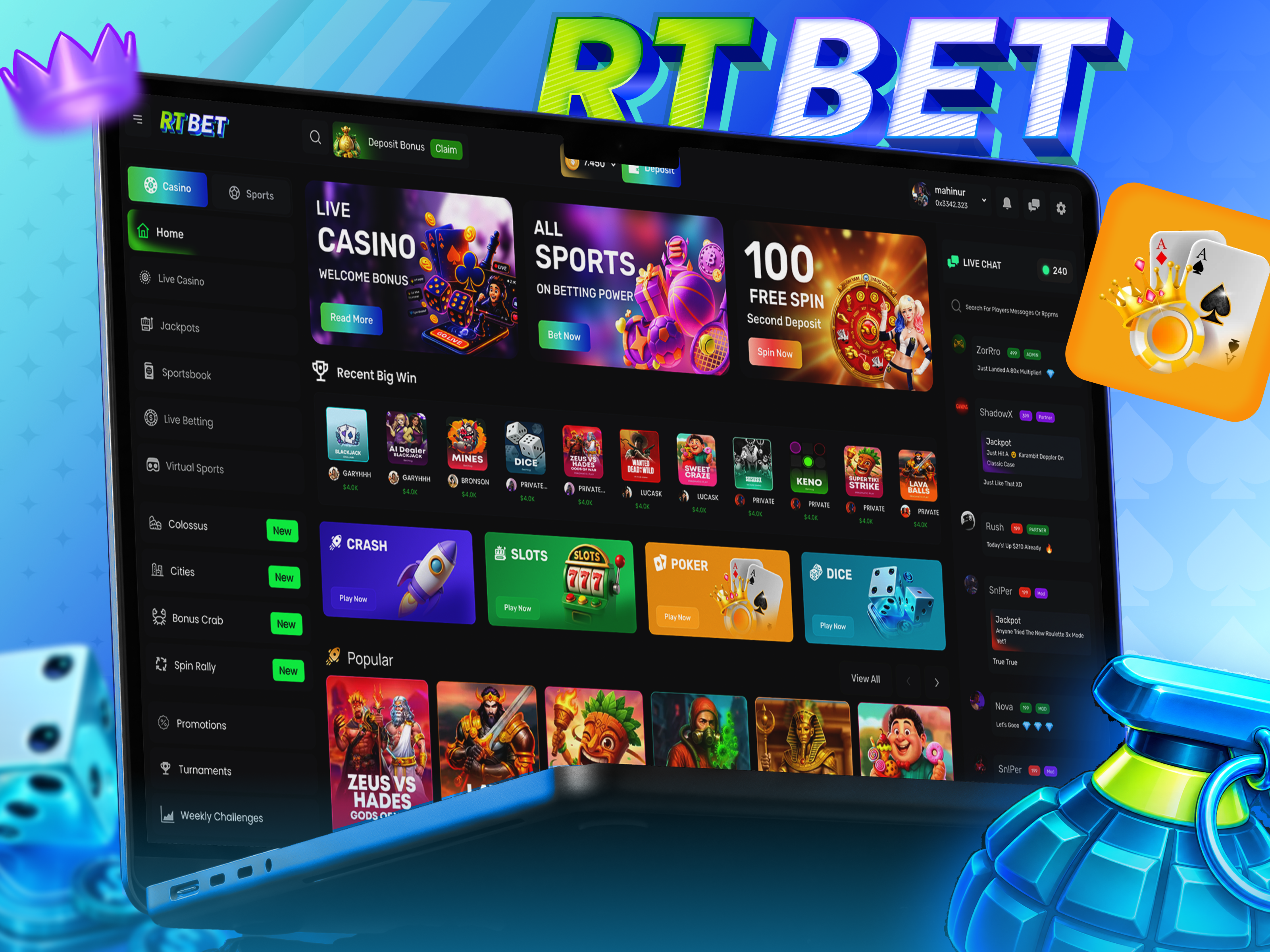 🎰 Online Casino Website Template UI. betting casino interface casino template casino website crash gambling game app game design gaming dashboard igaming live casino mini app game mobile game mobile gaming online betting online casino online gambling poker telegram bot telegram mini app