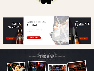 Concept Product Design alcohol bar bottle concept dark design life night party product theme ui website whiskey