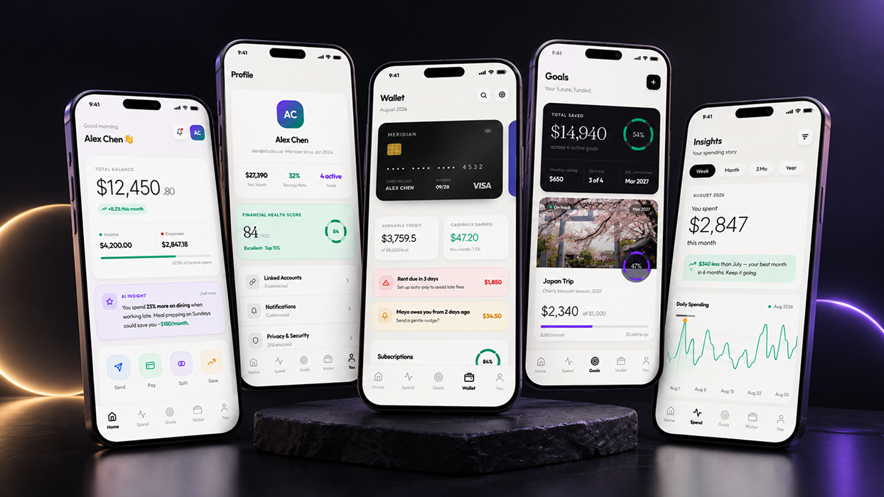 Personal Finance App — Designed for Smarter Money Management finance app fintech interaction design mobile app personal finance product design ui ux design