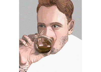 Whiskey time glass human illustration photoshop weekend whiskey