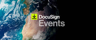 DocuSign Events branding design events graphic design promotion saas social social media technology virtual virtual event visual webinar