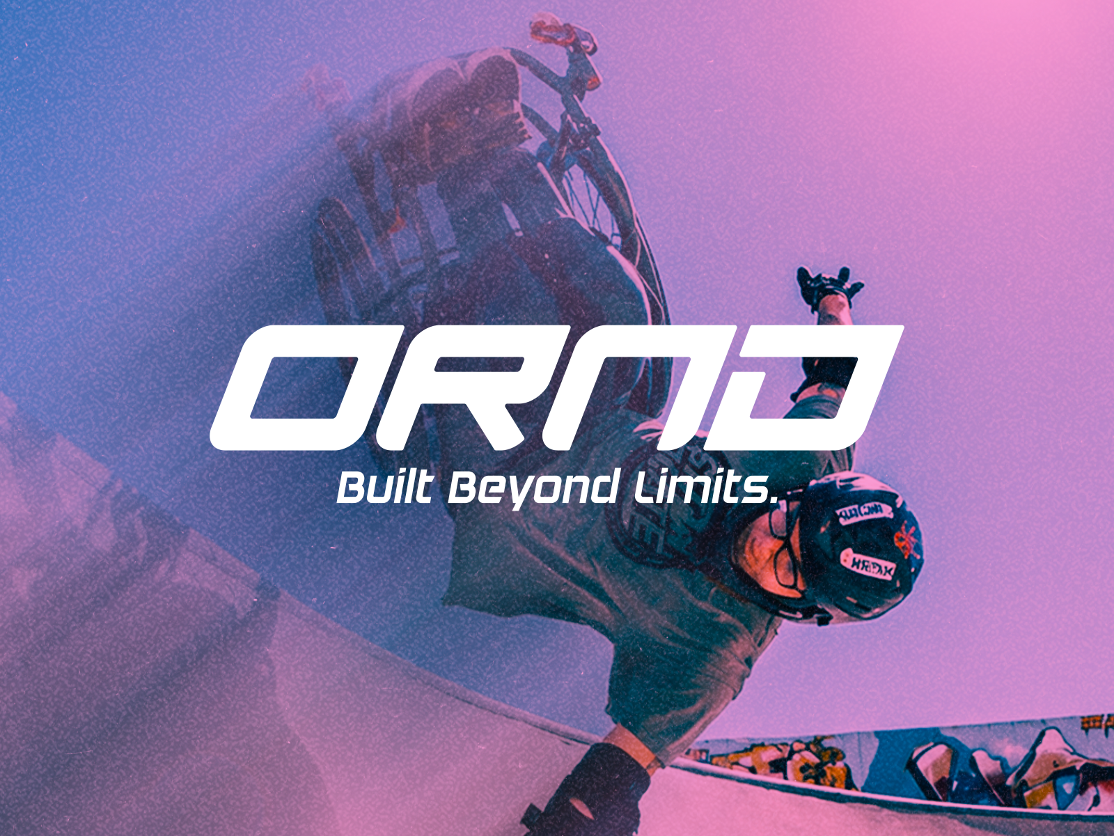 ORND LOGO AND VISUAL IDENTITY brand branding design disabilities graphic design inspiration limits logo modern skateboarding sport trend vector wheelchair