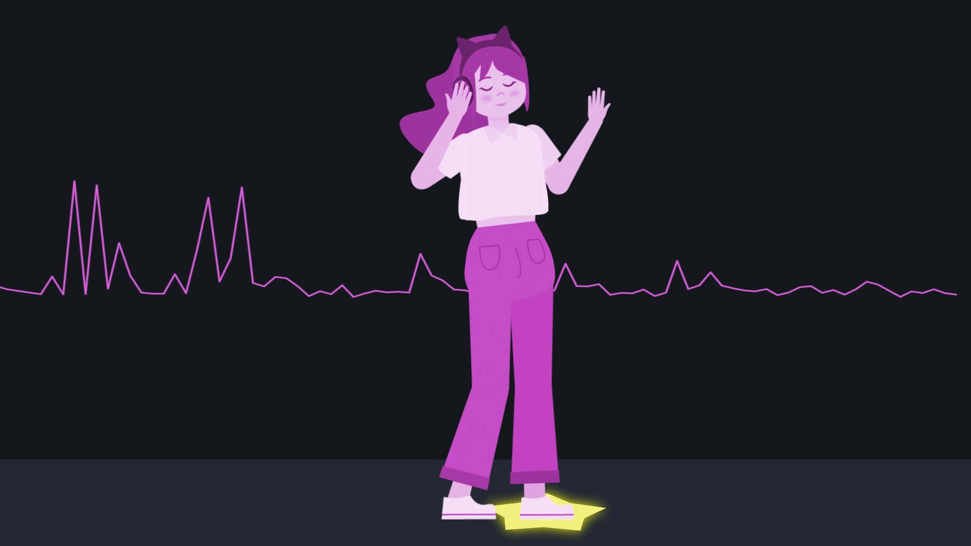 Dancing with Violet animation motion graphics