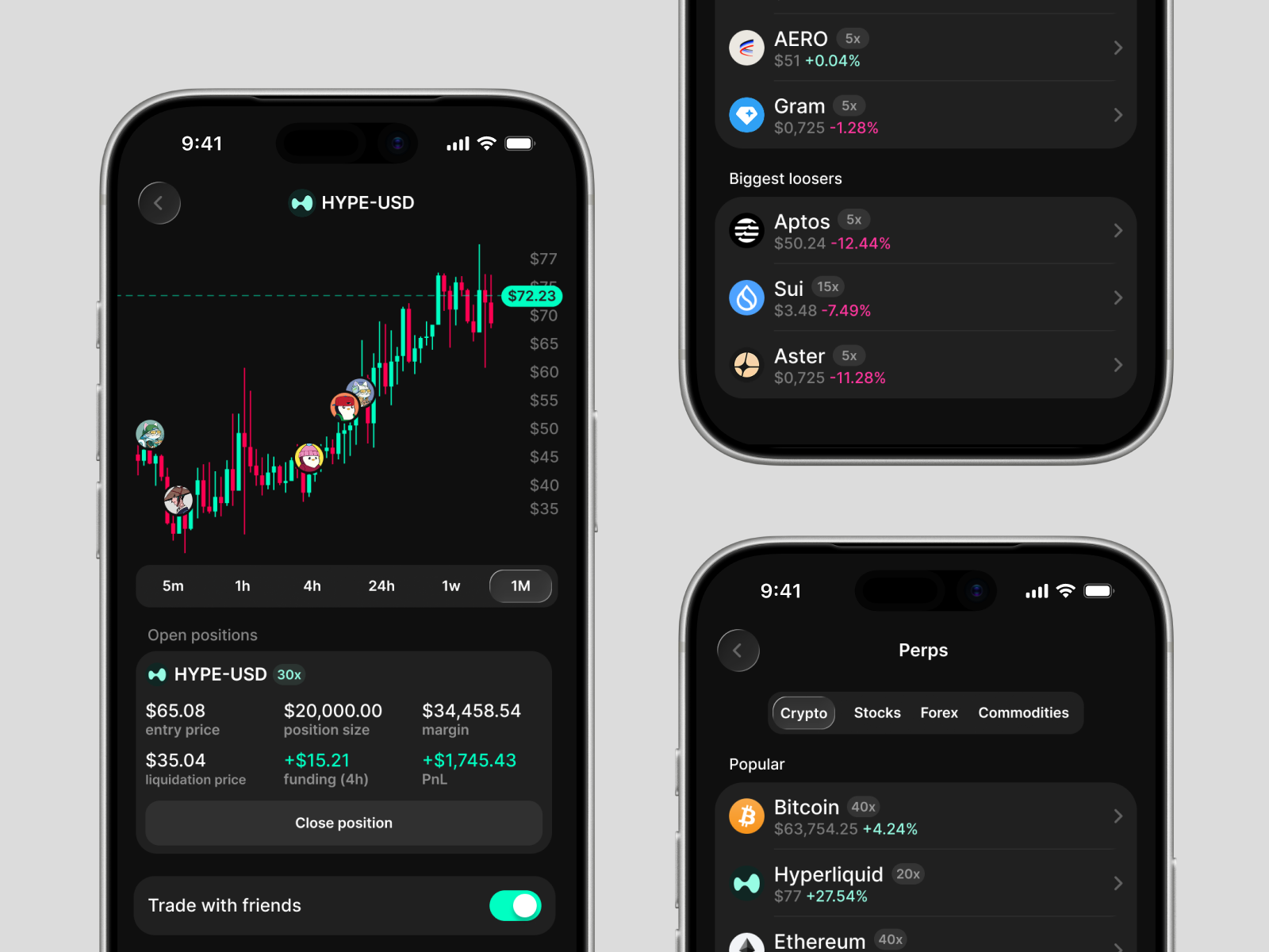 Trading clean ios app (dex) clean design clean dex clean dex app clean perpetual view crypto exchange crypto exchange app crypto ios app crypto trading app crypto wallet decentralized exchange dex app dex ios app hyperliquid hyperliquid app ios minimal dex ui perpetual app perps ios app social trading trading clean ios app trading ios app