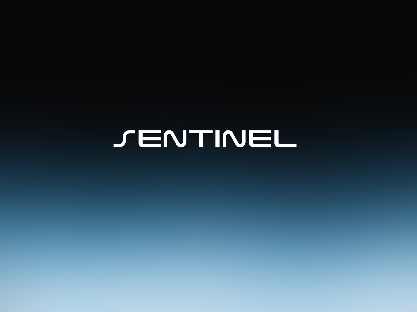 Sentinel — AI Security Platform Wordmark ai branding ai security brand identity custom typography cybersecurity branding identity design logo concept logo design minimalist logo modern wordmark premium logo saas branding security logo software branding tech logo technology branding typography design visual identity wordmark wordmark logo